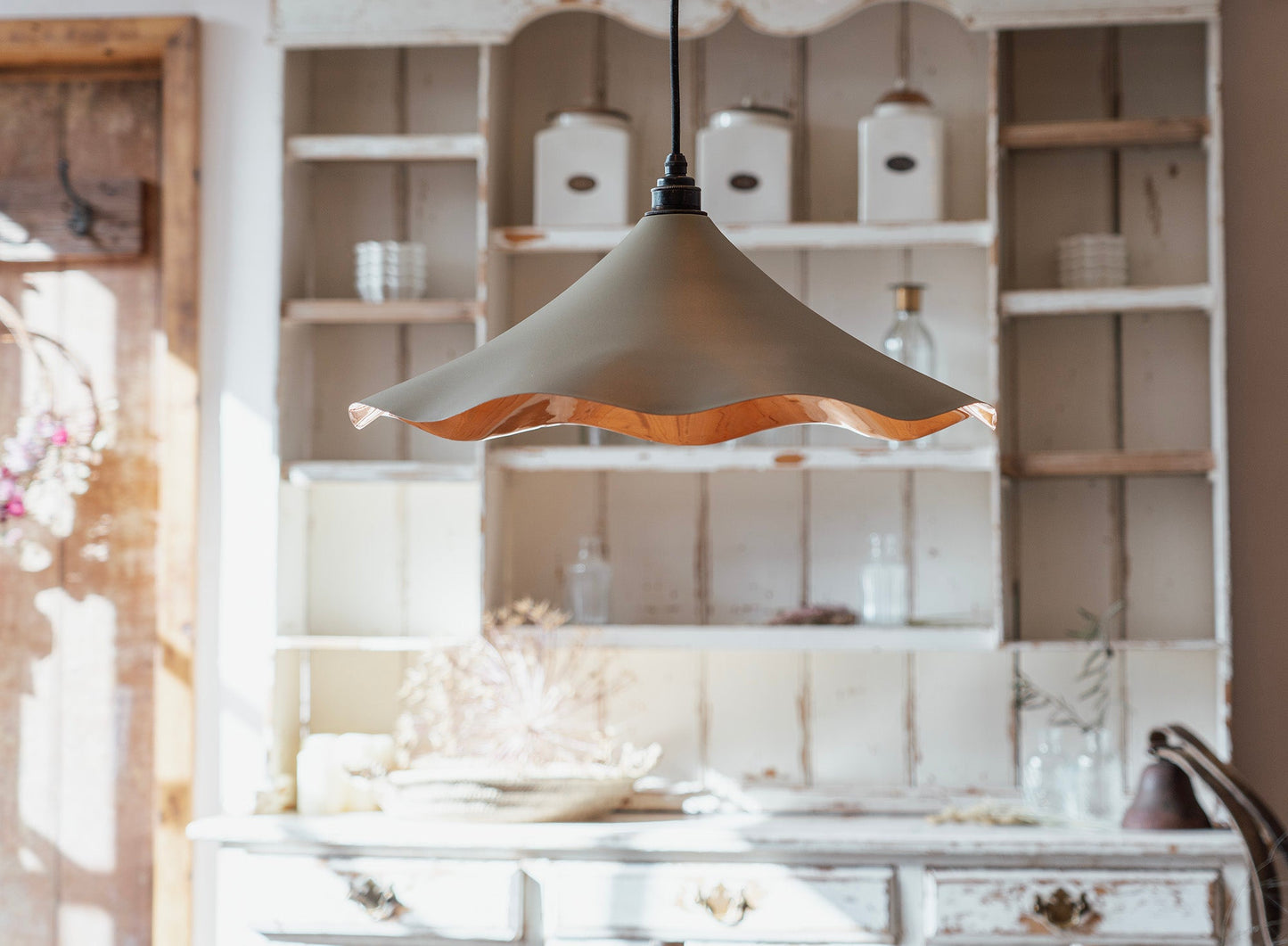 From The Anvil Smooth Copper Flora Pendant