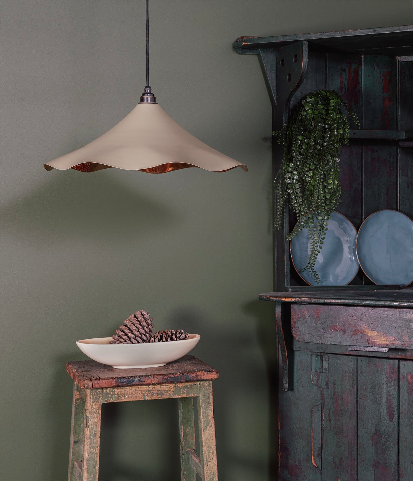 From The Anvil Smooth Copper Flora Pendant