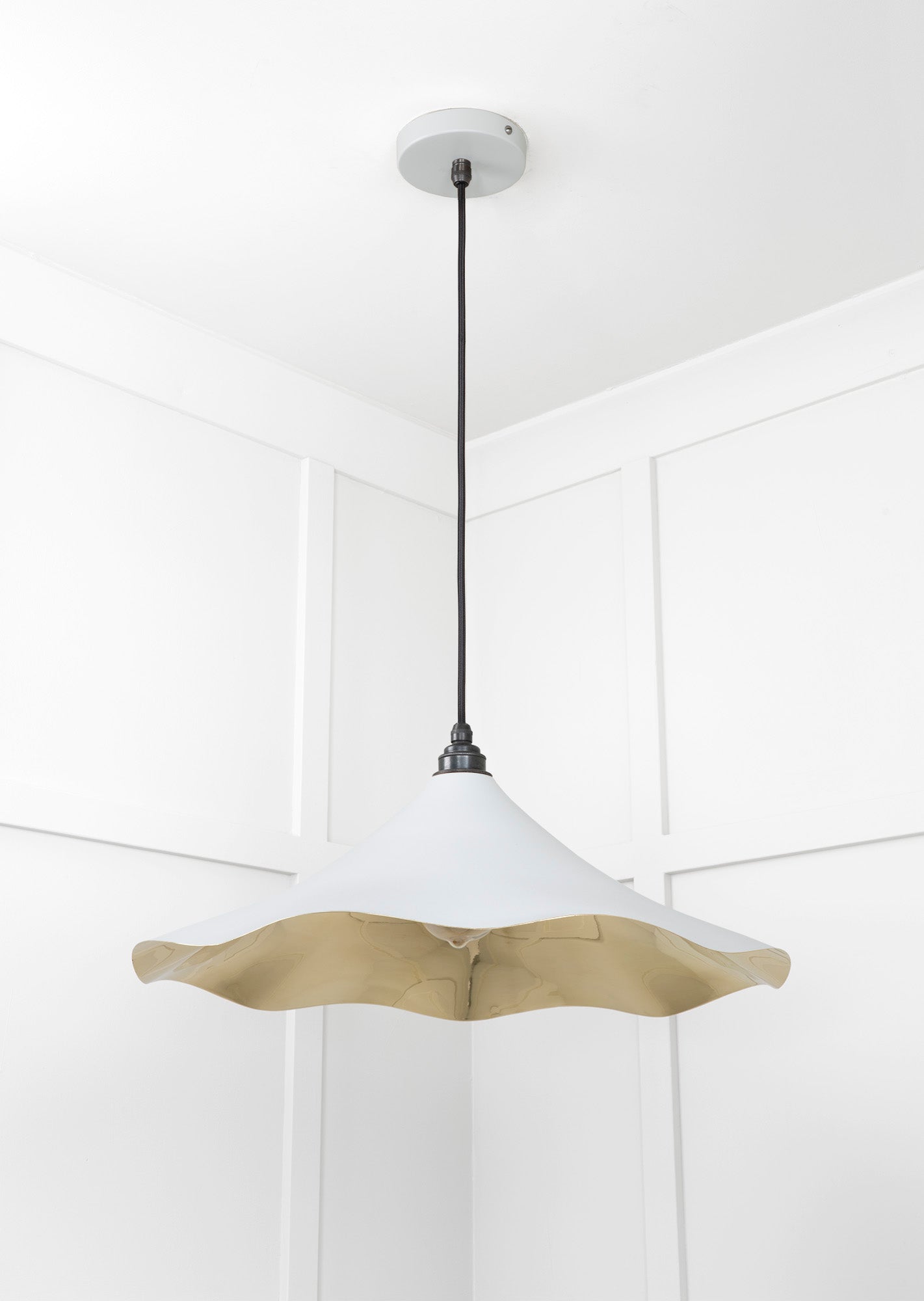 From The Anvil Smooth Brass Flora Pendant