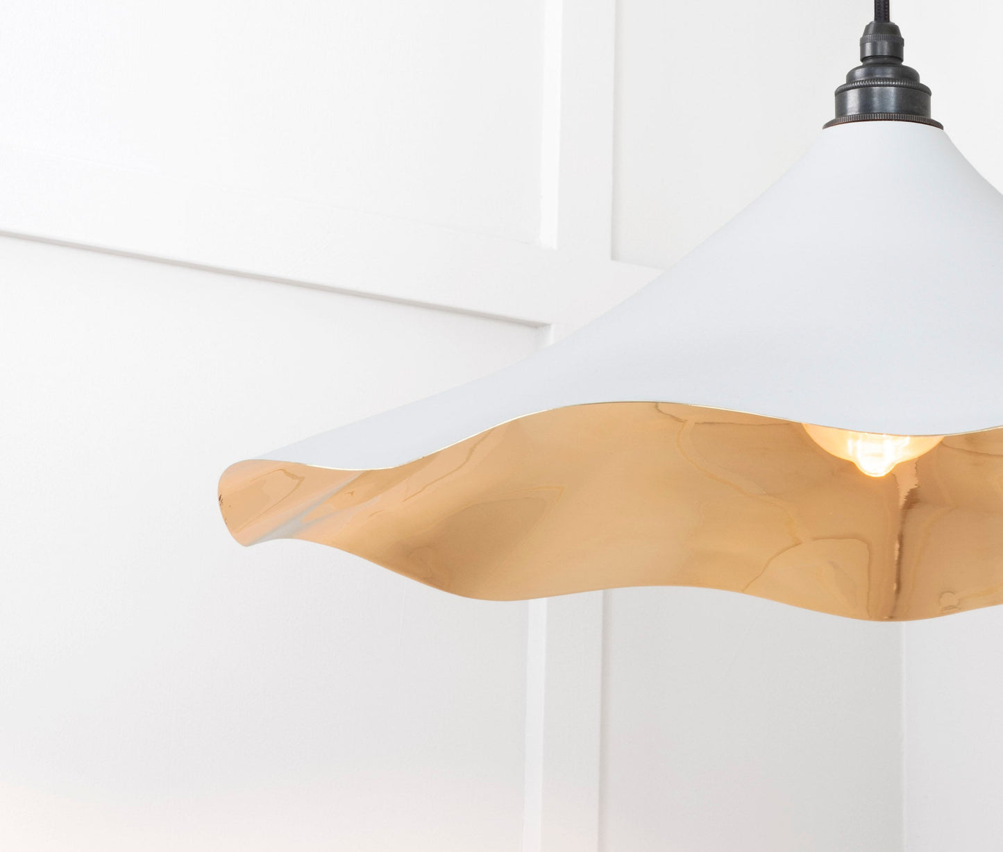 From The Anvil Smooth Brass Flora Pendant