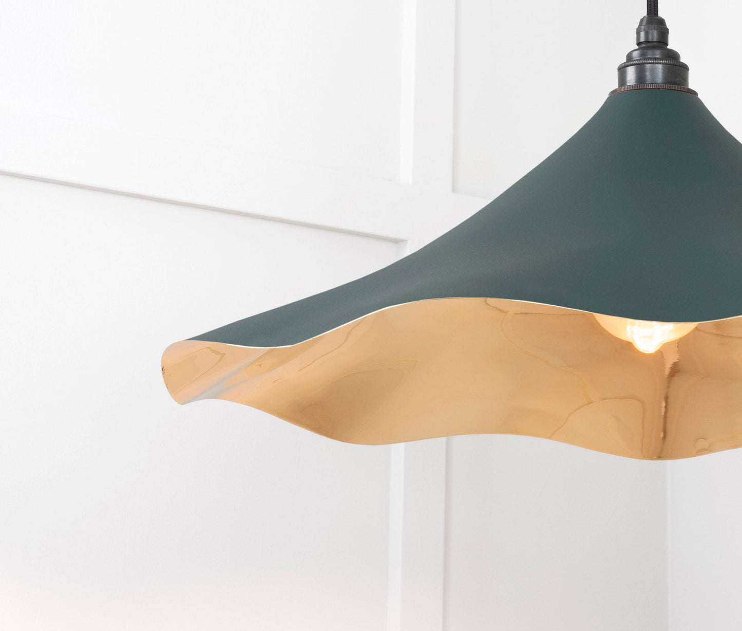 From The Anvil Smooth Brass Flora Pendant