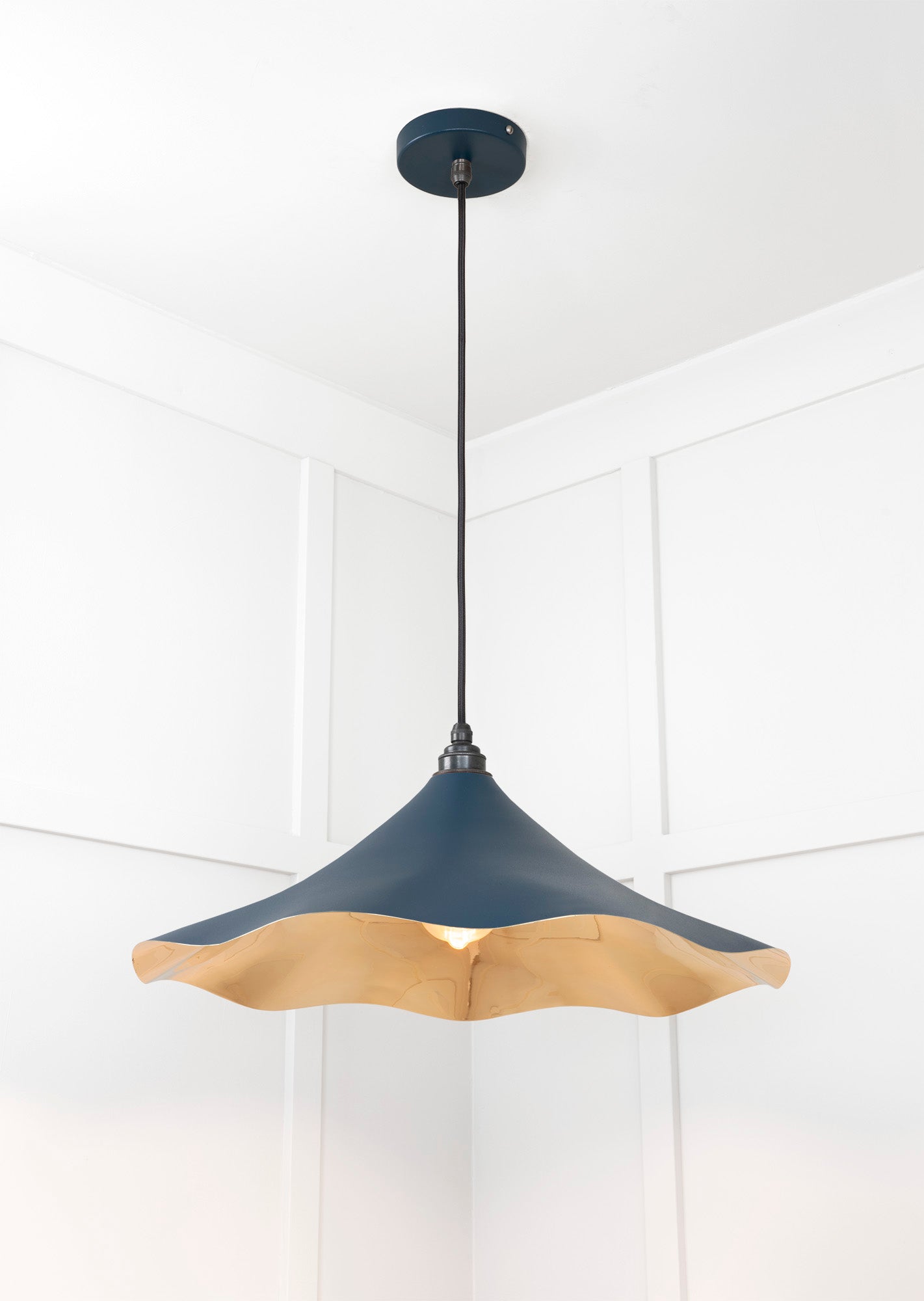 From The Anvil Smooth Brass Flora Pendant