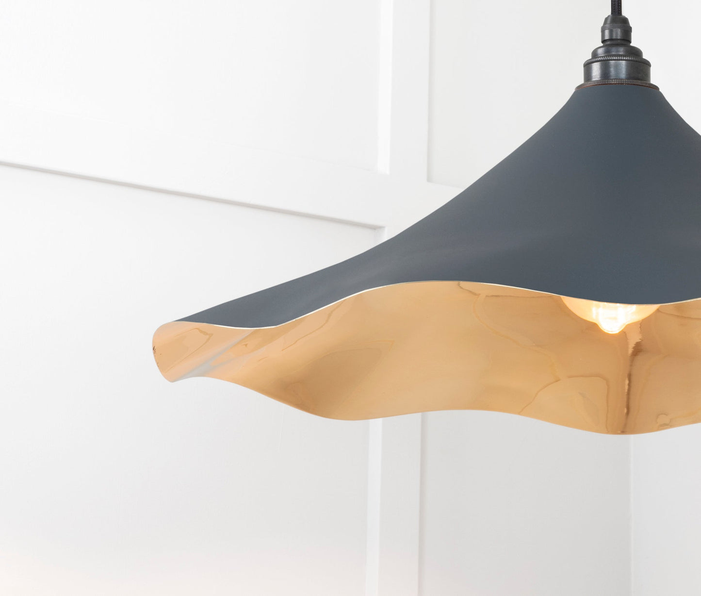 From The Anvil Smooth Brass Flora Pendant