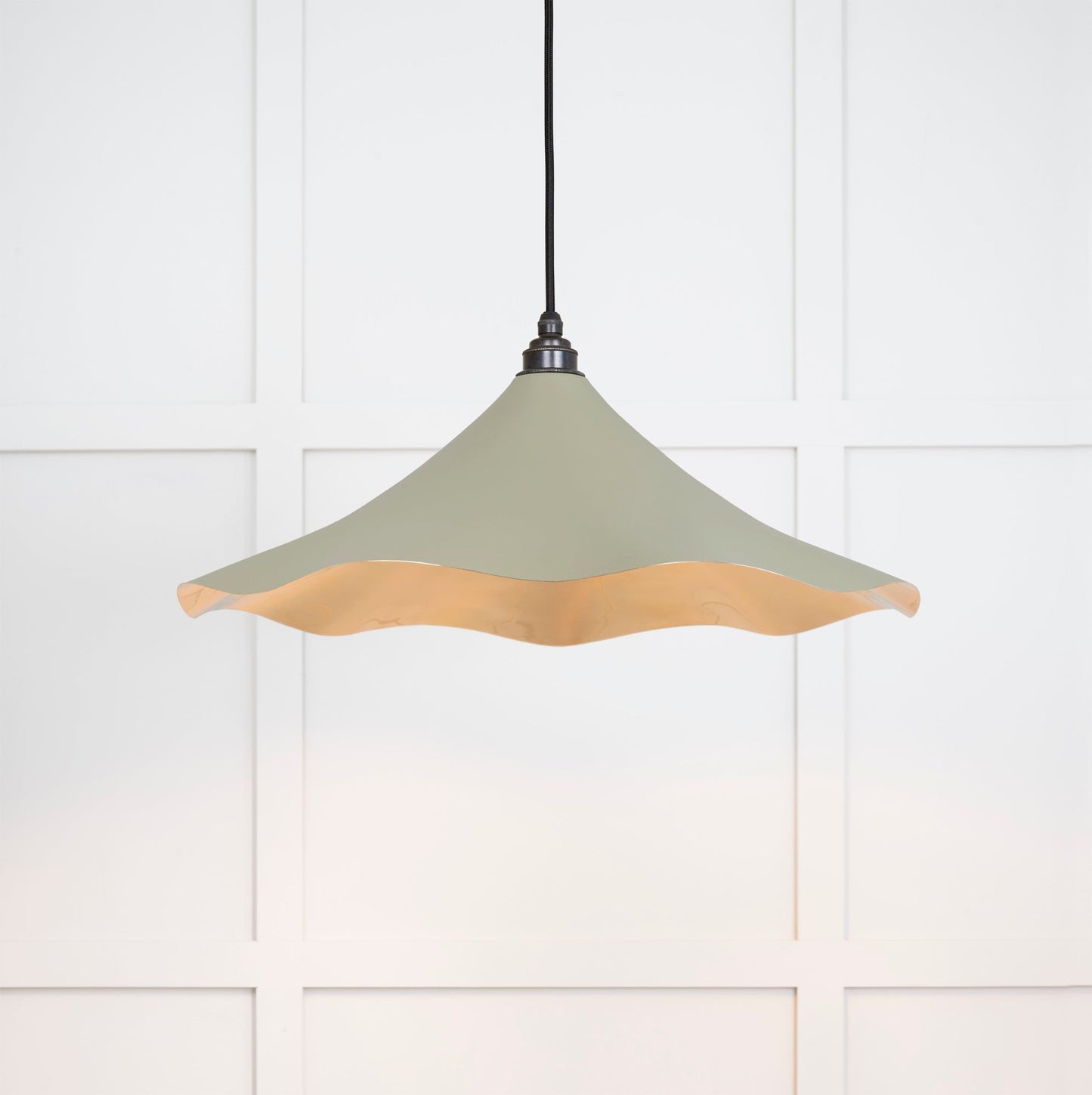 From The Anvil Smooth Brass Flora Pendant