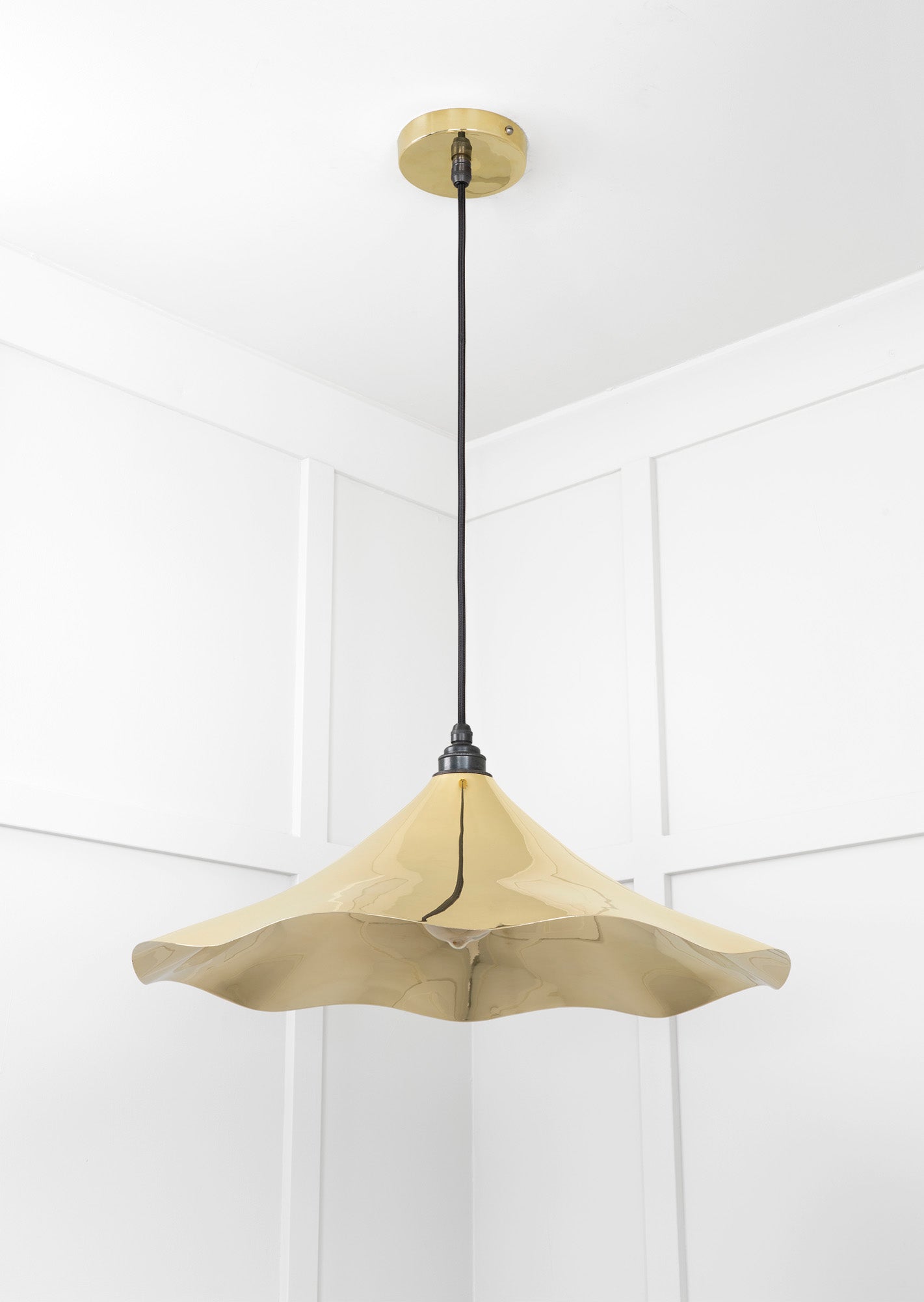 From The Anvil Smooth Brass Flora Pendant