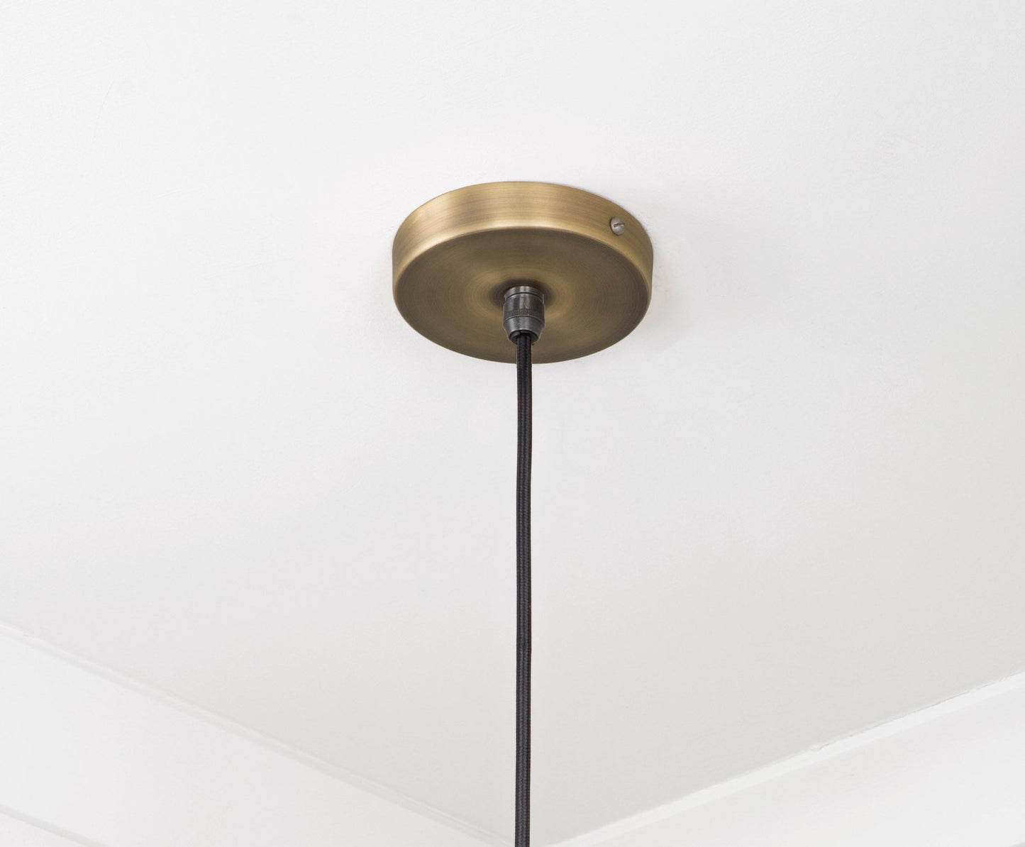 From The Anvil Aged Brass Frankley Pendant