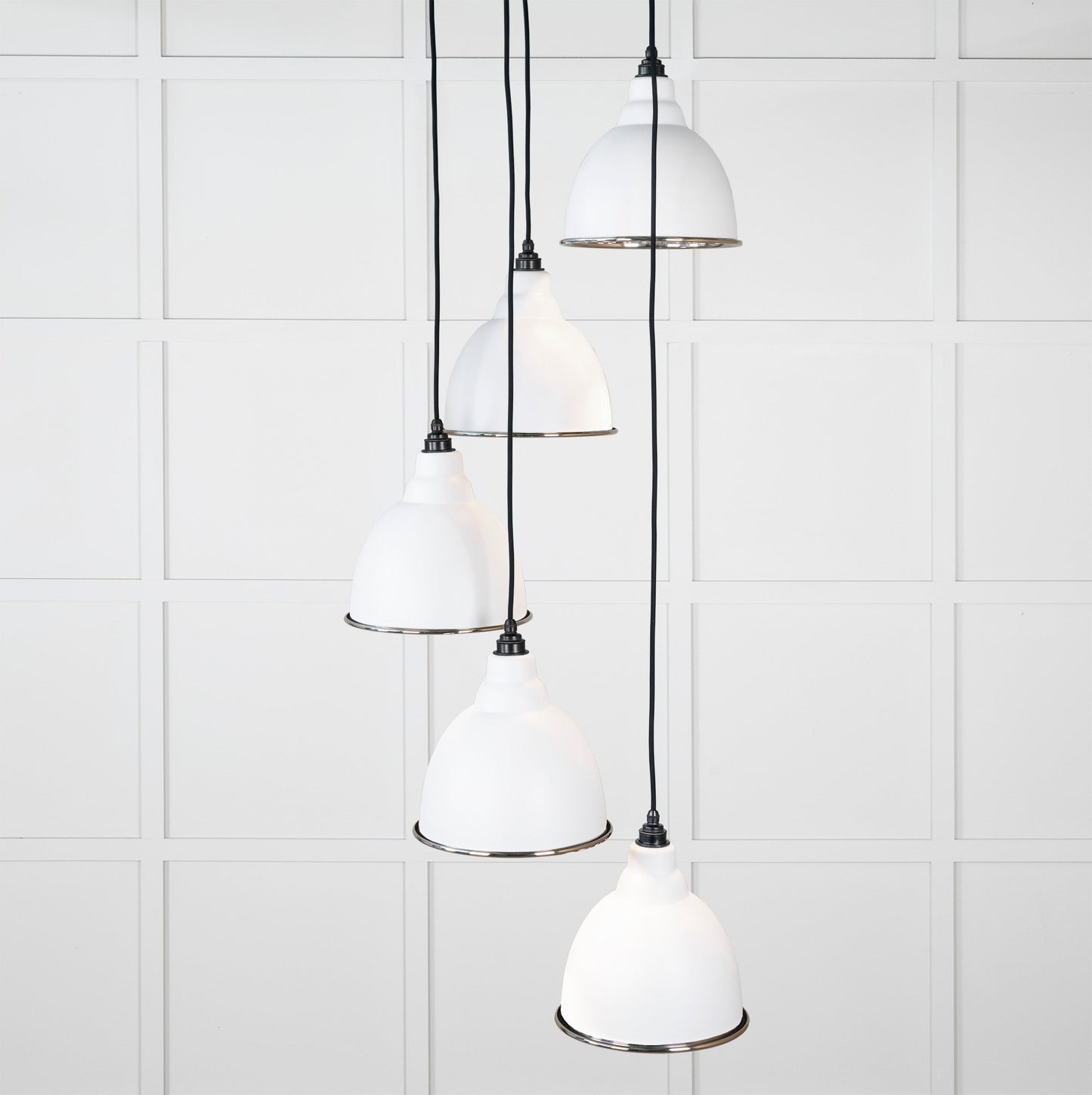 From The Anvil Hammered Nickel Brindley Cluster Pendant