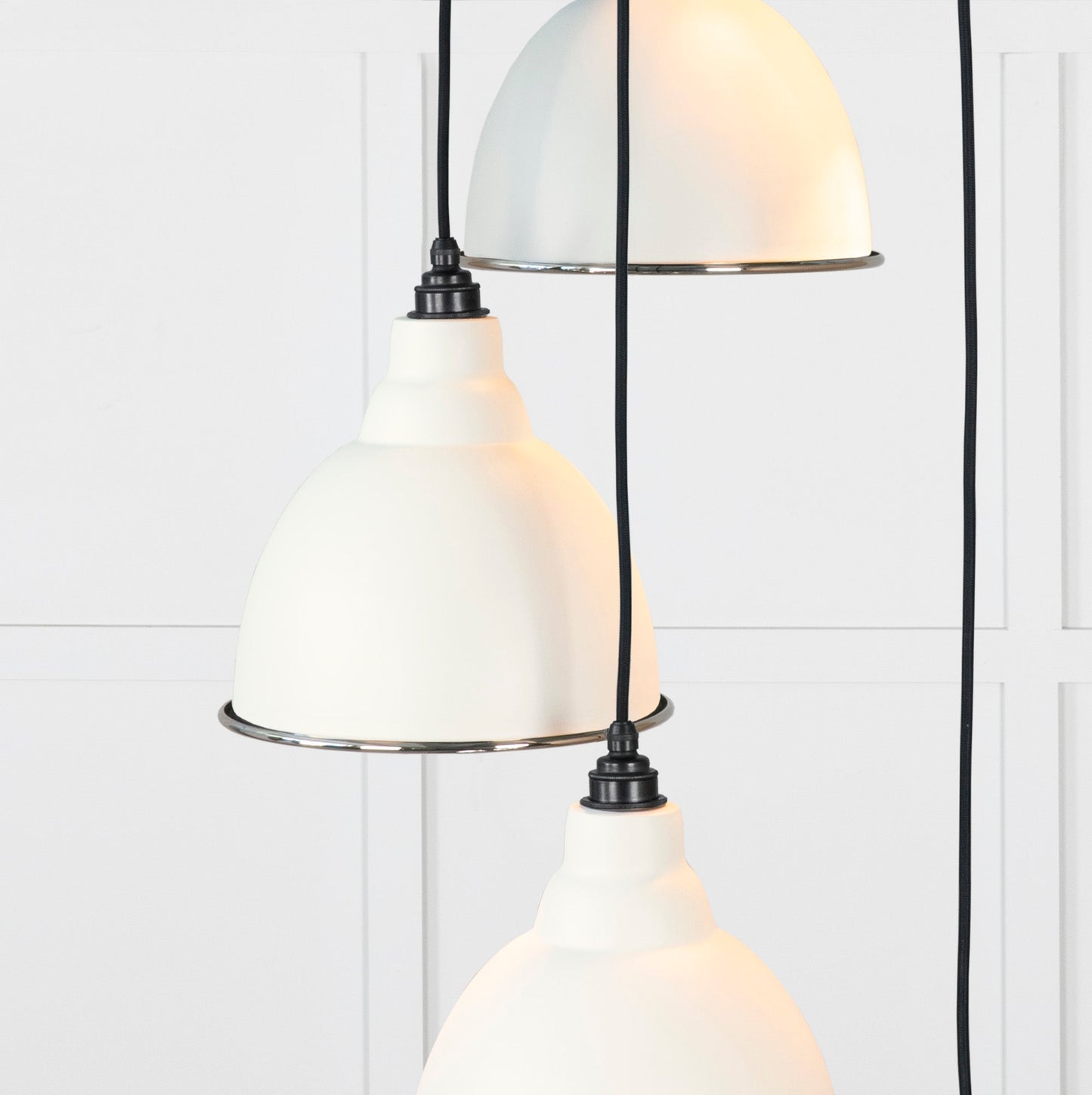 From The Anvil Hammered Nickel Brindley Cluster Pendant