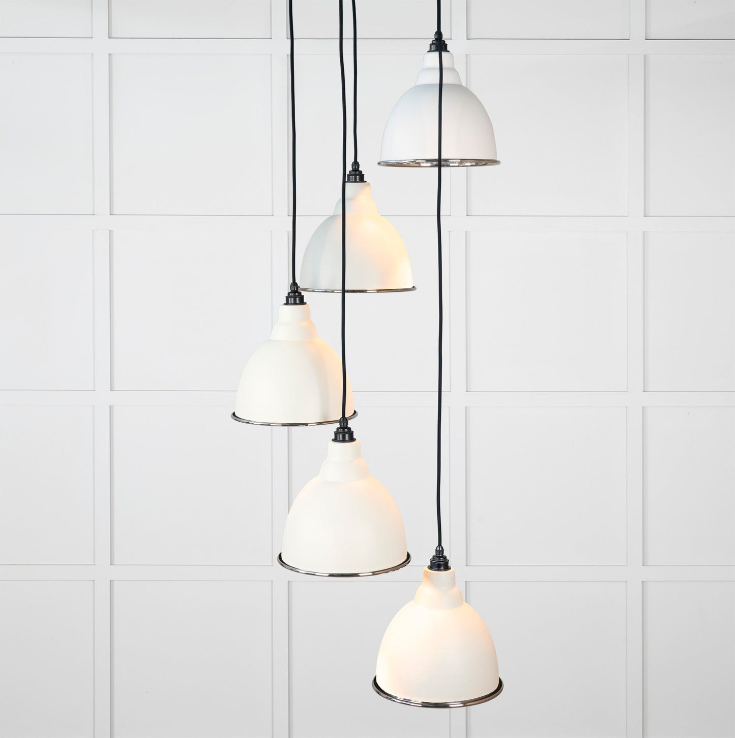 From The Anvil Hammered Nickel Brindley Cluster Pendant