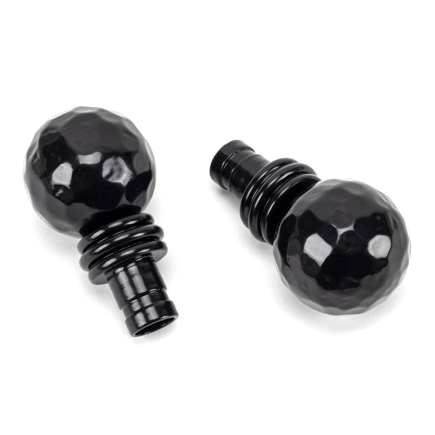 From The Anvil Hammered Ball Curtain Finial (Pair)