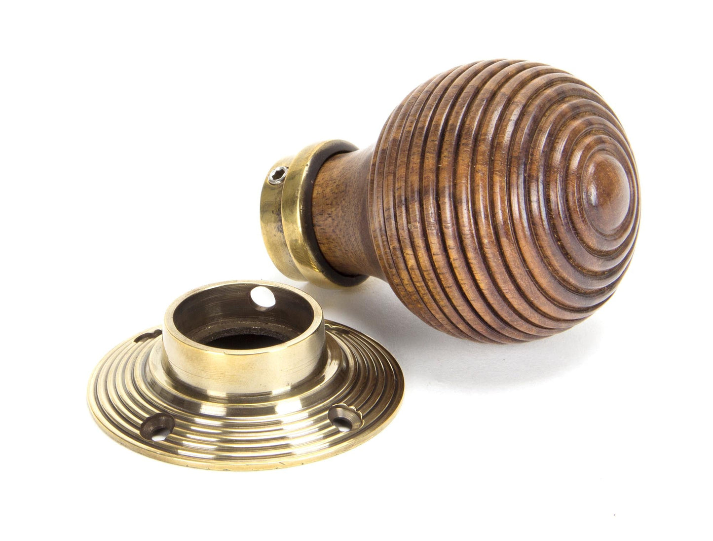 From The Anvil Wooden Beehive Mortice/Rim Knob Set