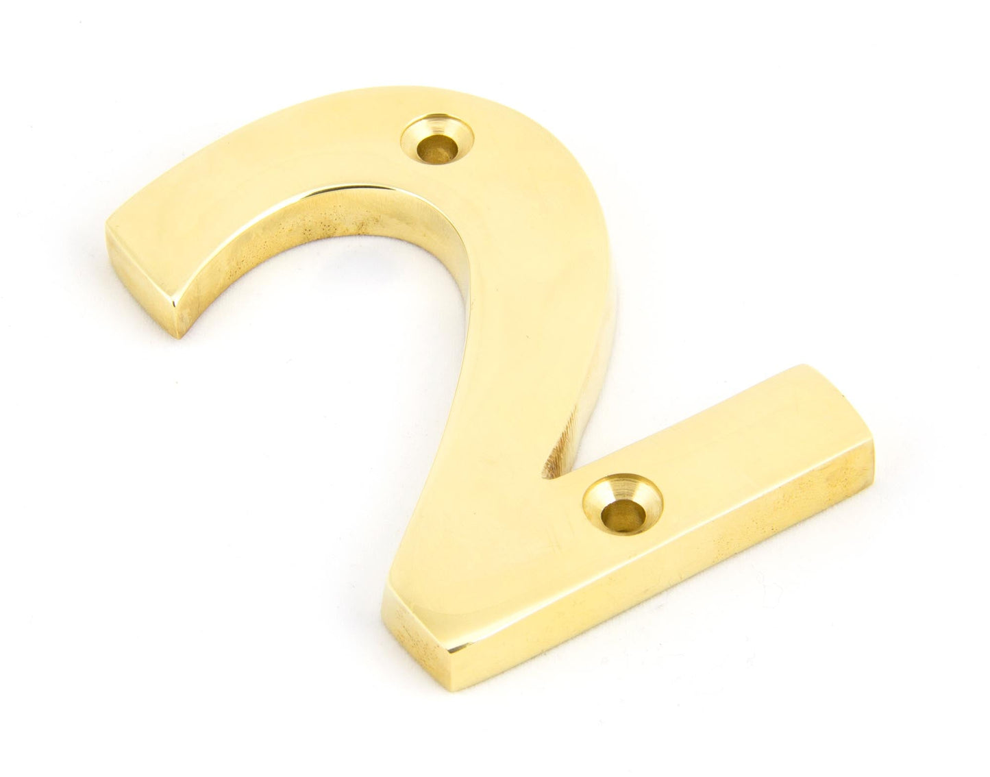 From The Anvil Polished Brass Numeral