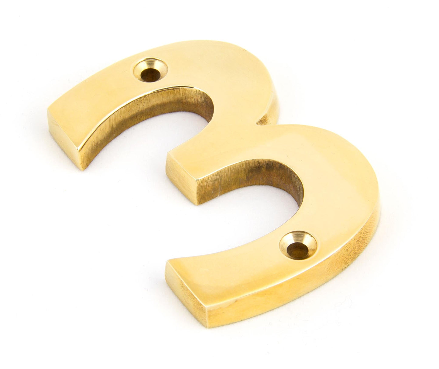 From The Anvil Polished Brass Numeral