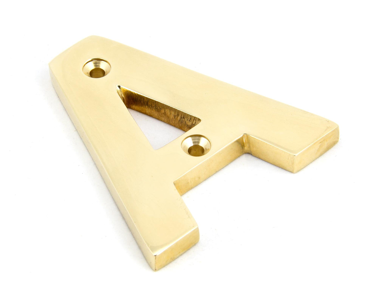 From The Anvil Polished Brass Letter