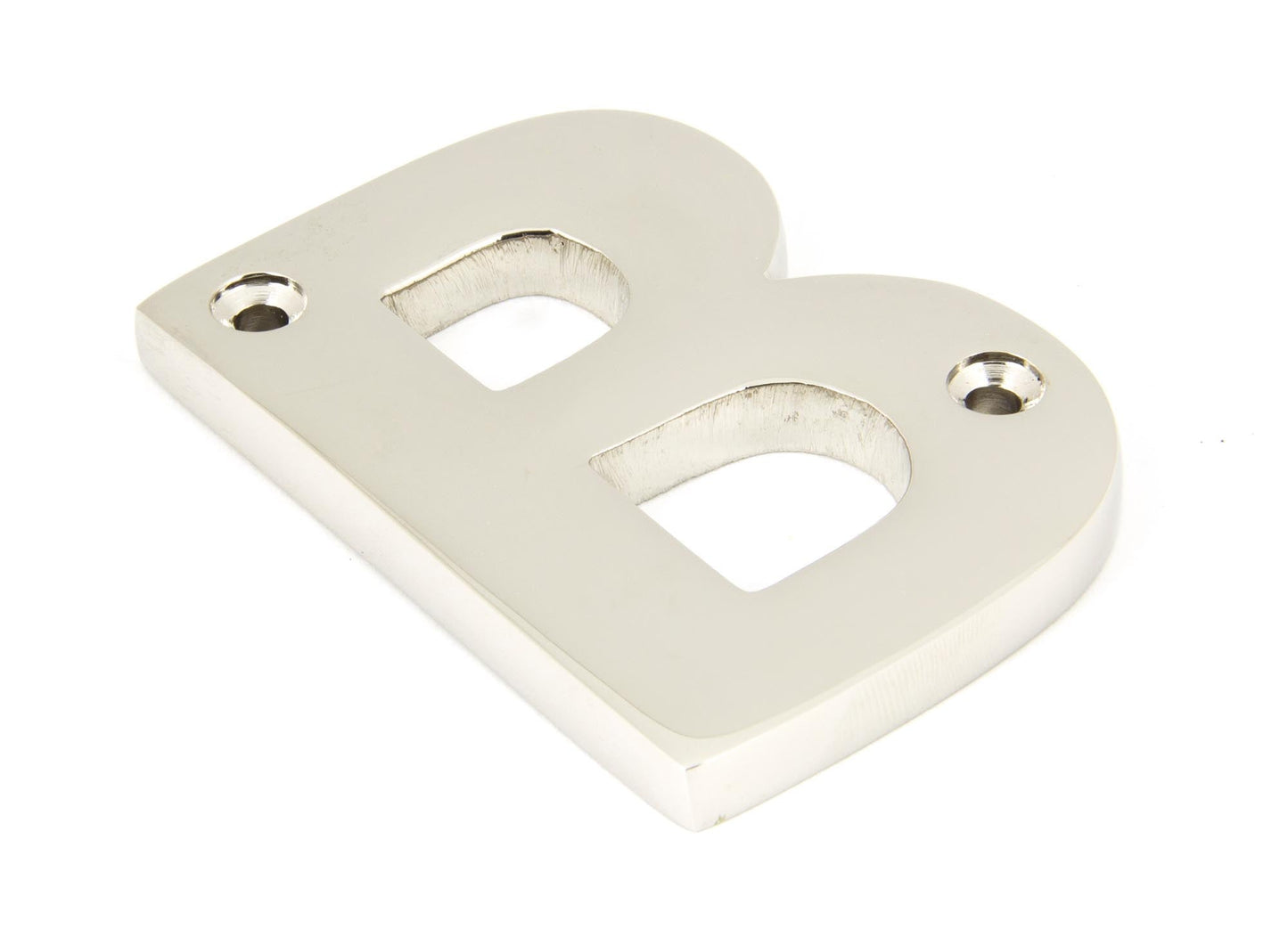 From The Anvil Polished Nickel Letter