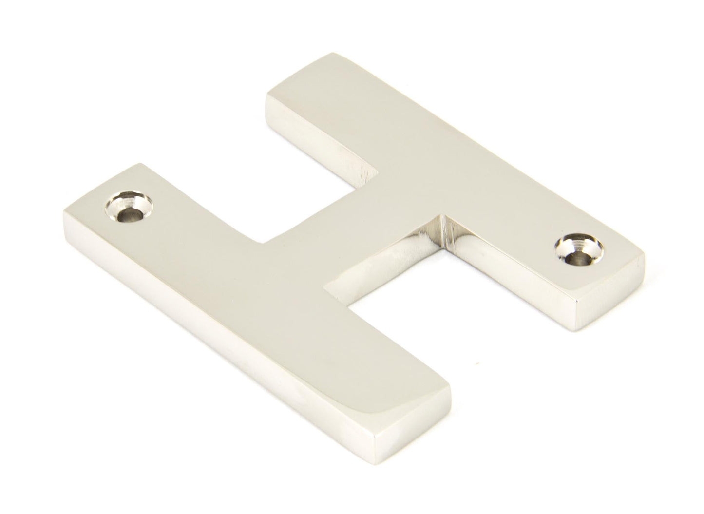 From The Anvil Polished Nickel Letter