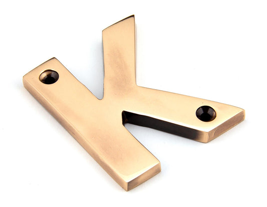 From The Anvil Polished Bronze Letter
