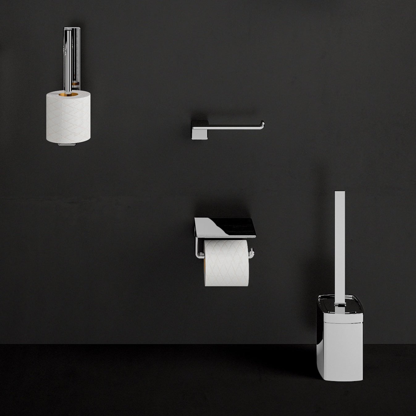 Origins Living Gedy Il Giglio Towel Ring Chrome
