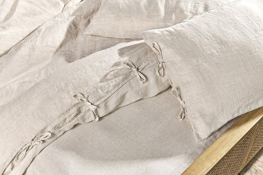 Nkuku Adya Linen Duvet Cover Natural