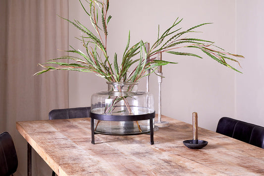 Nkuku Akoro Recycled Glass Vase Clear