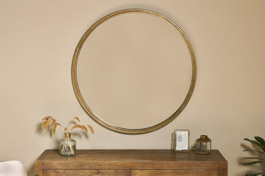 Nkuku Almora Round Mirror Large