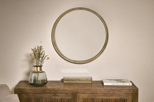 Nkuku Almora Round Mirror Small