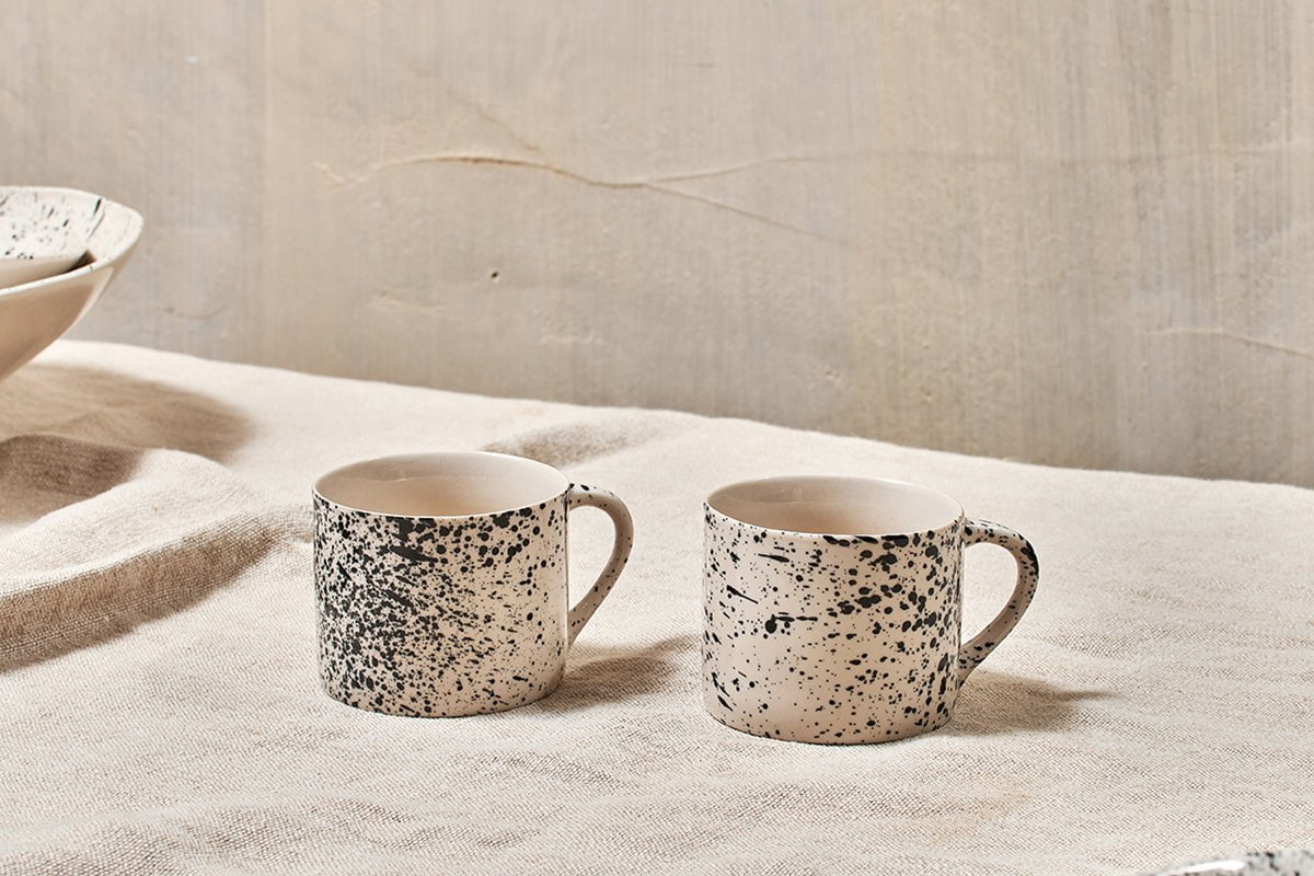 Nkuku Ama Splatter Mug Short (Set Of 2)