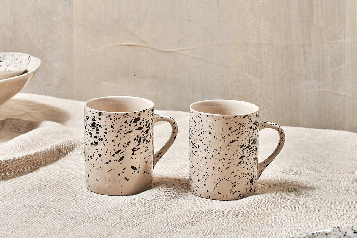 Nkuku Ama Splatter Mug Tall (Set Of 2)