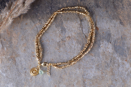 Nkuku Amale Anklet Gold
