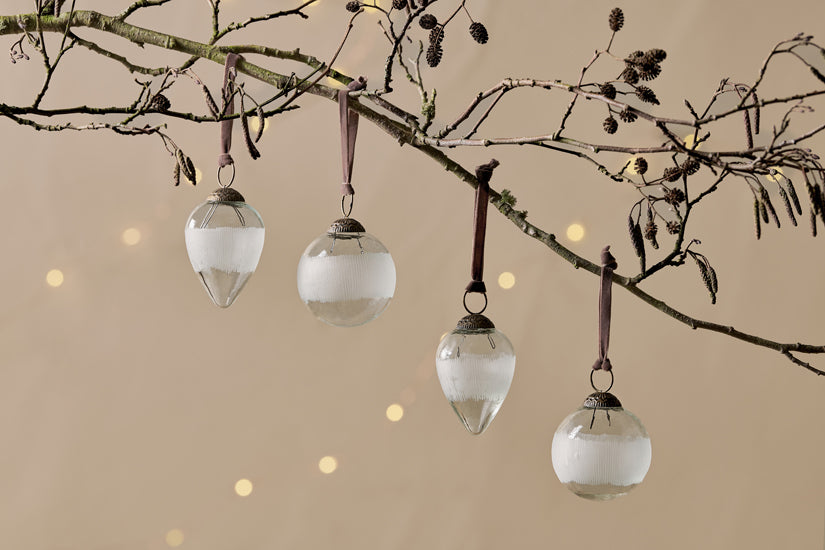 Nkuku Anara Etched Bauble (Set Of 4)