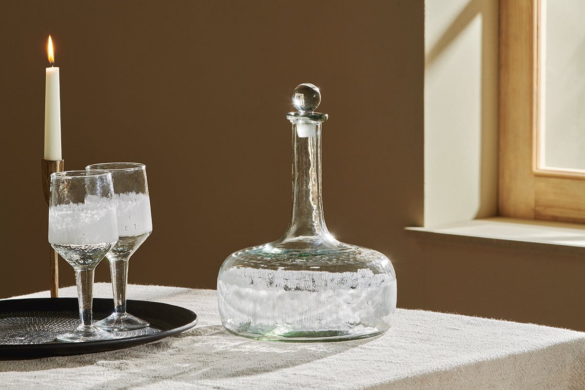 Nkuku Anara Etched Decanter