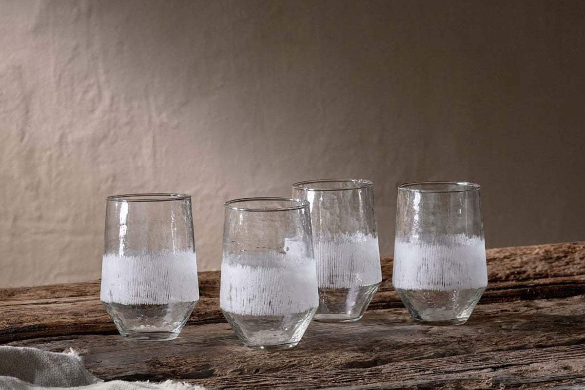 Nkuku Anara Etched Tumbler Clear (Set Of 4) Large