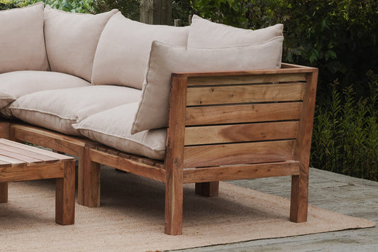 Nkuku Anbarasi Acacia Modular Corner Natural