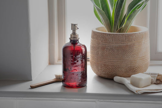 Nkuku Avamali 1 Litre Recycled Glass Refill Bottle Plain