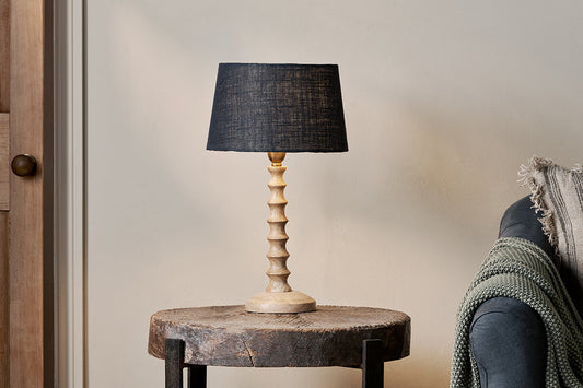 Nkuku Avisa Mango Wood Bedside Table Lamp