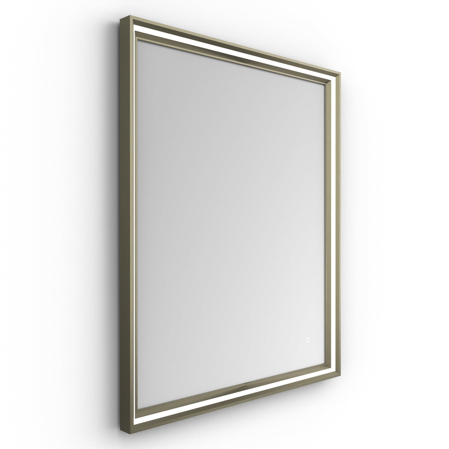 Origins Living Lexington Led Illuminated Mirror 75 Brushed Bronze 750 X 900mm