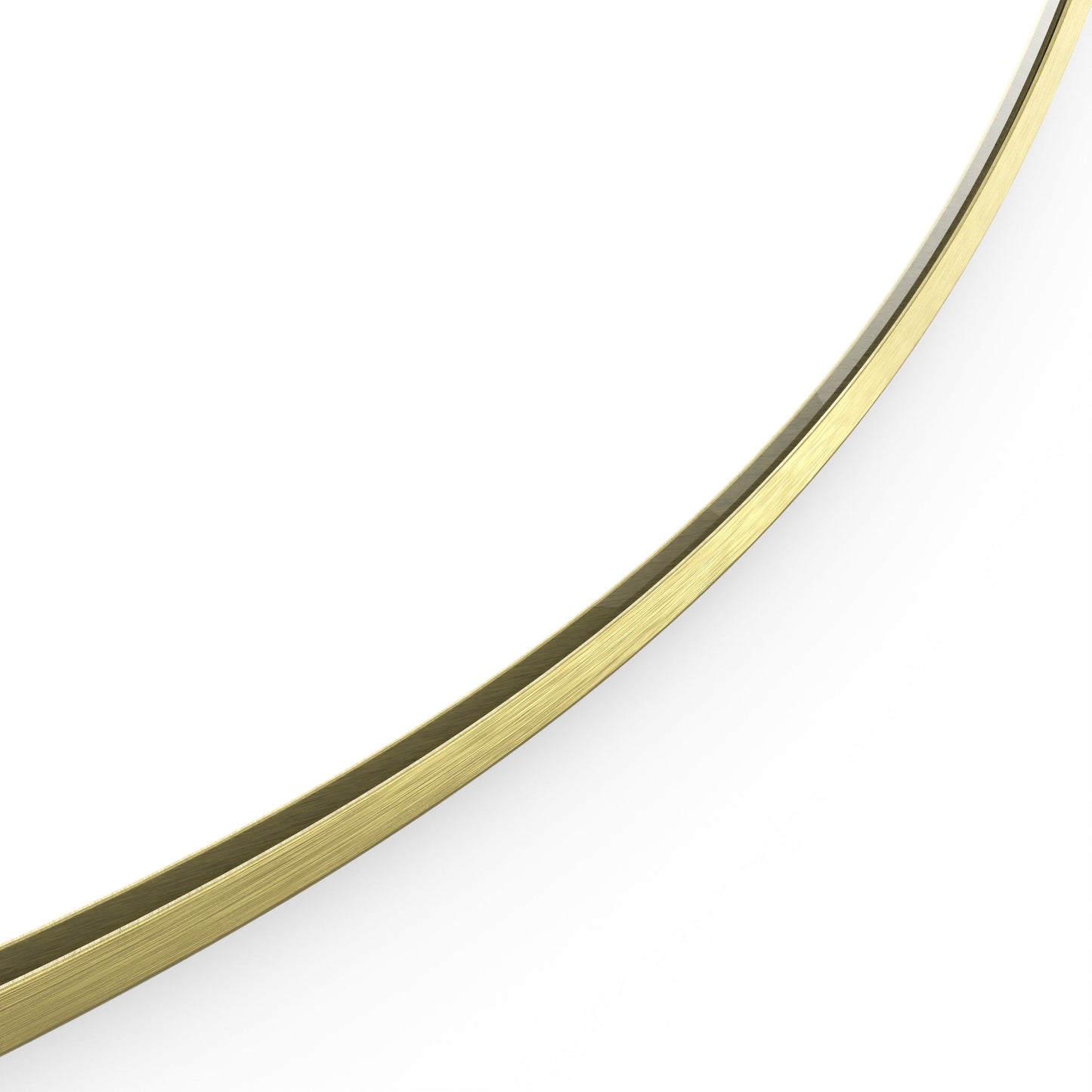 Origins Living Docklands Round Mirror 60cm Brushed Brass