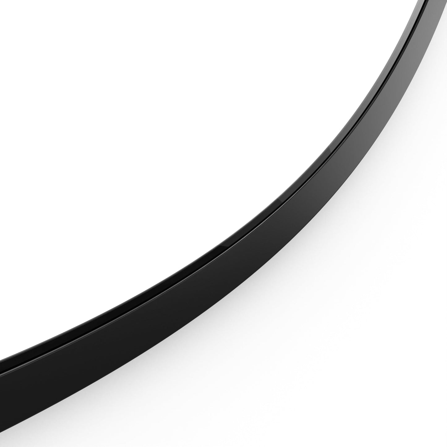 Origins Living Docklands Round Mirror 60cm Matt Black