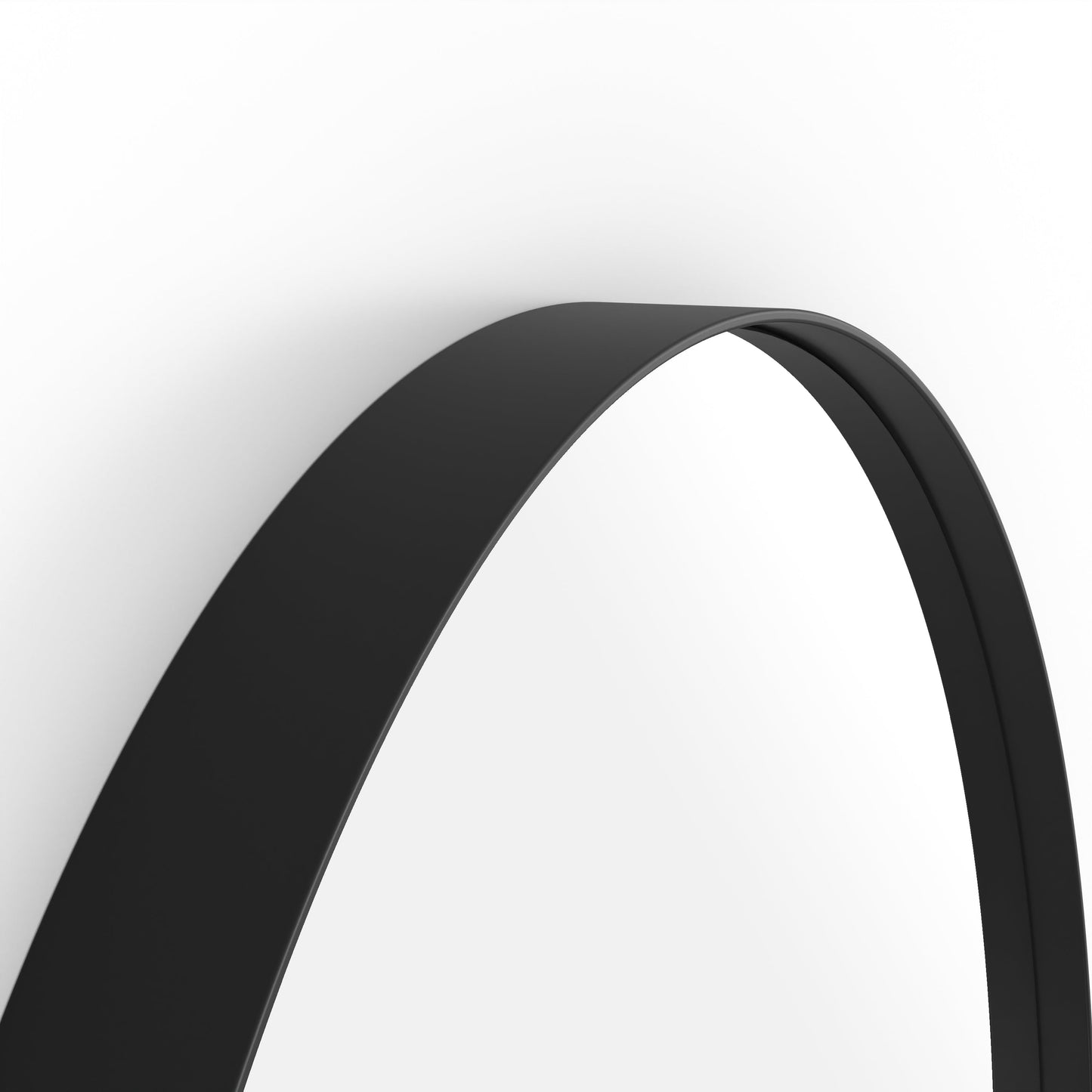 Origins Living City Round Mirror 60cm Matt Black