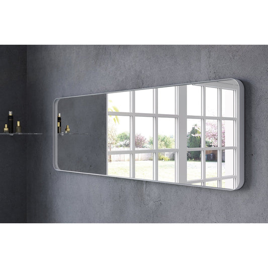 Origins Living City Rectangular Mirror 150x50cm Matt White