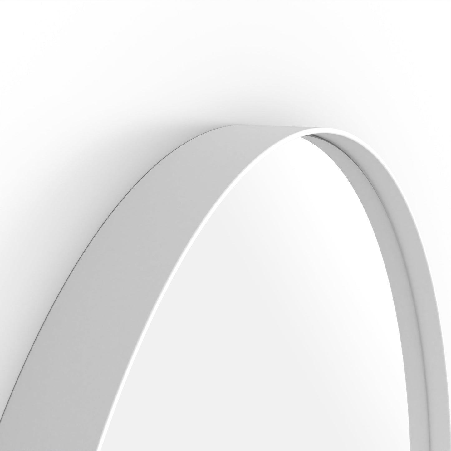 Origins Living City Round Mirror 60cm Matt White