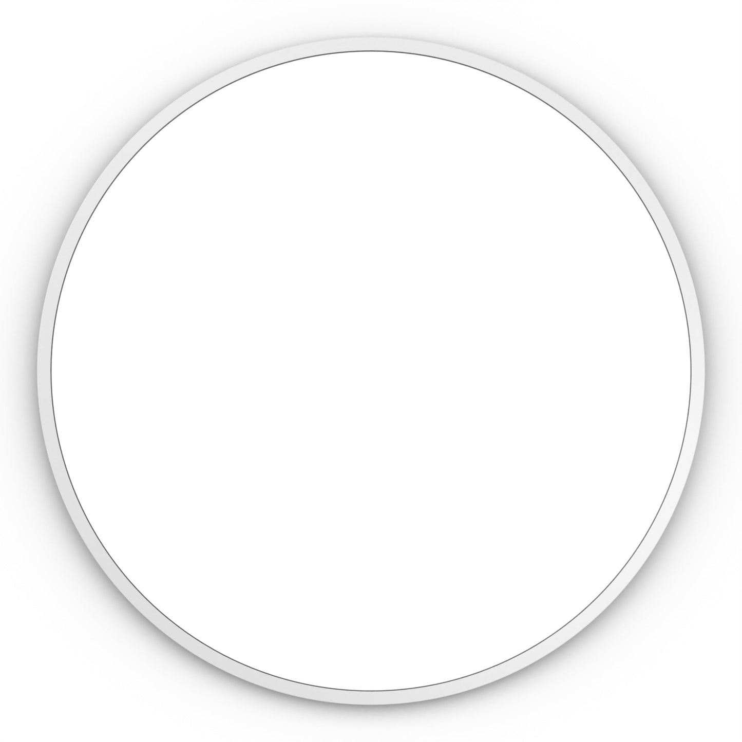 Origins Living Docklands Round Mirror 80cm Matt White