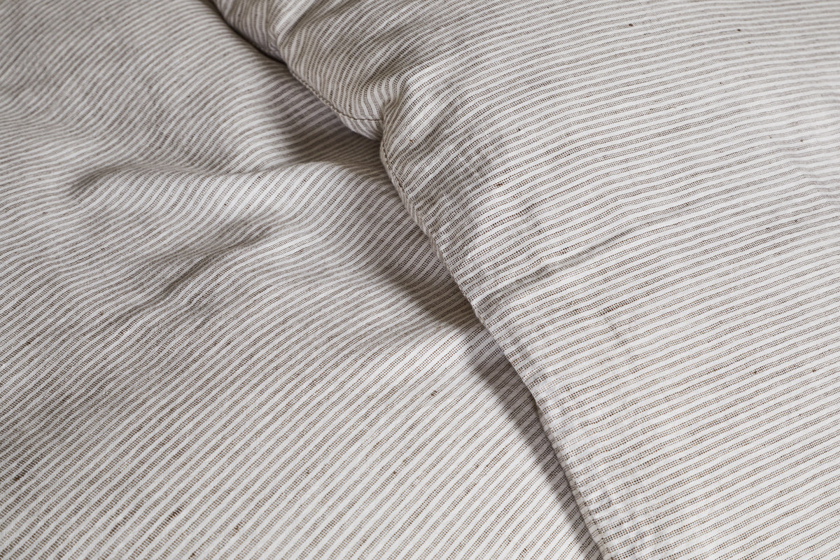 Nkuku Borba Hemp & Cotton Duvet Cover Espresso