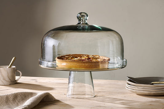 Nkuku Banjara Glass Dome Cake Stand