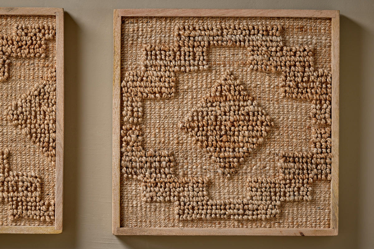 Nkuku Bawal Hemp & Jute Wall Art Natural
