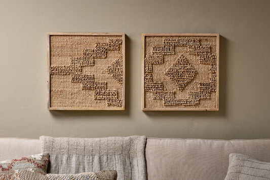 Nkuku Bawal Hemp & Jute Wall Art Natural