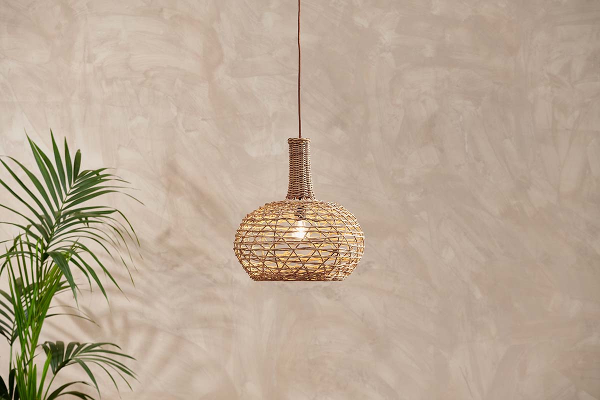 Nkuku Beru Rattan Lampshade Conical Small