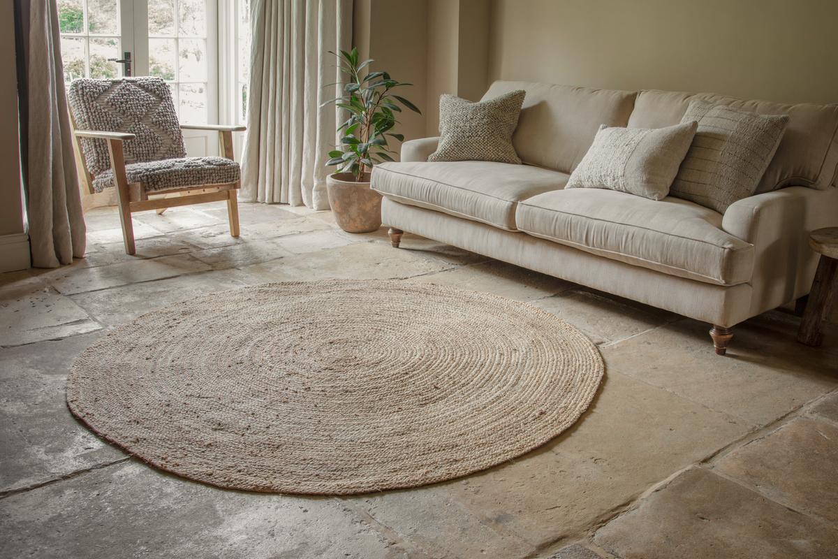 Nkuku Braided Hemp Rug Round