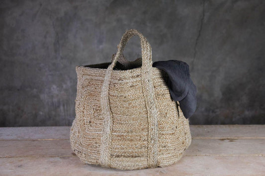 Nkuku Braided Hemp Storage Basket Natural