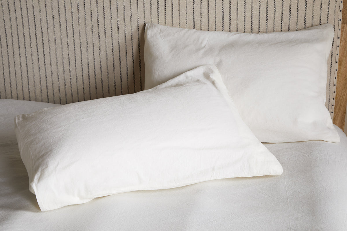 Nkuku Cela Hemp & Cotton Housewife Pillowcases Natural